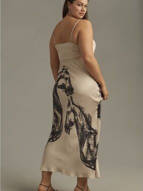 Anthropologie CONDITIONS APPLY CHLOE MAXI SLIP DRESS